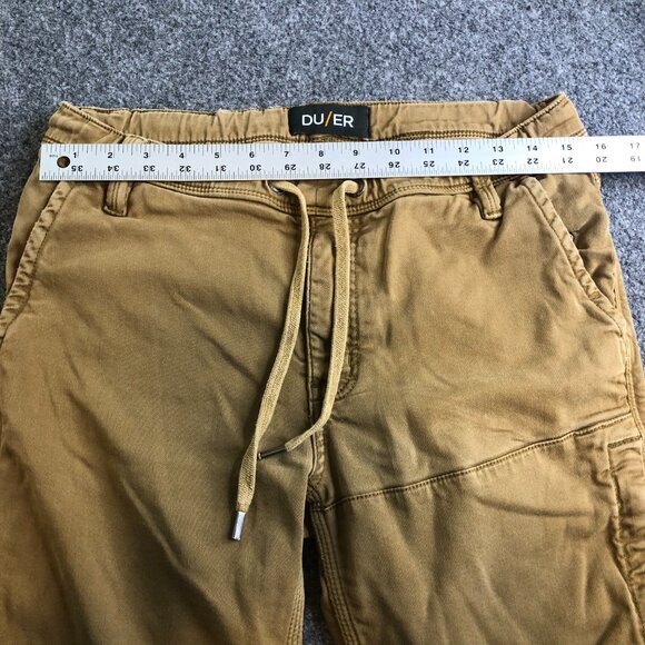 DU/ER Jogger Pants Mens 31x28 Brown No Sweat N2X Slim Fit Tencel Durability - Picture 7 of 12